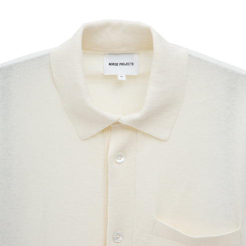 Norse Projects Rollo Cotton Linen SS Shirt Kit White N45-05720219 Degli Uberti
